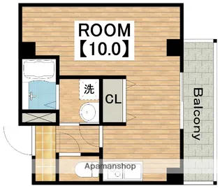 フィオーラマンション天王寺【203号室】の間取り