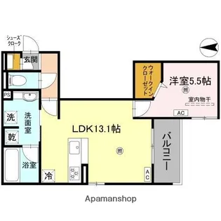 TORISIA平野西I【202号室】の間取り