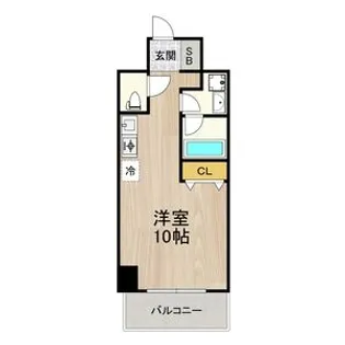 レジデンス釣鐘【802号室】の間取り