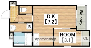 (仮称)ジーメゾン桃谷【2階】の間取り