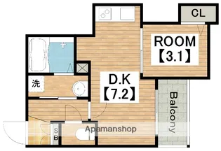 (仮称)ジーメゾン桃谷【2階】の間取り