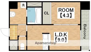 (仮称)フォーゼ舟橋【2階】の間取り