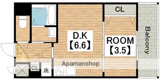 CREST TAPP天王寺EAST【3階】の間取り