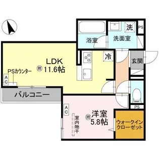 トリシア千躰【2階】の間取り