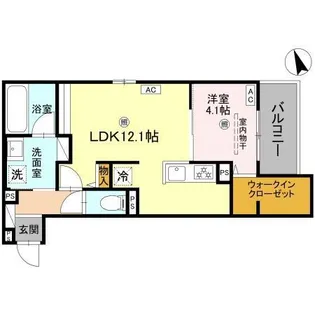 トリシア千躰【3階】の間取り