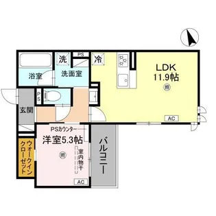 トリシア千躰【2階】の間取り
