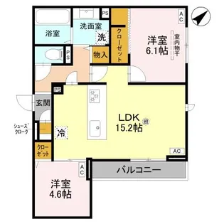 ラ メゾン ピック 中百舌鳥II【303号室】の間取り