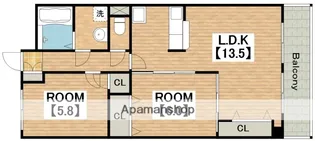 SENSE巽【5階】の間取り