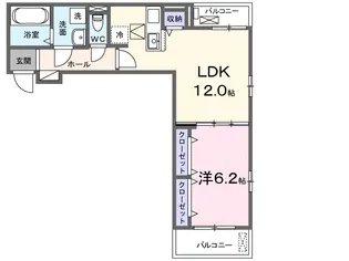 メゾンボヌール【102号室】の間取り