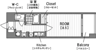 メゾン・デ・ノムラ島之内【1111号室】の間取り