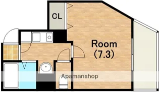 大阪府大阪市天王寺区寺田町2丁目【マンション】の間取り