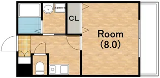 CITY SPIRE美章園【7階】の間取り