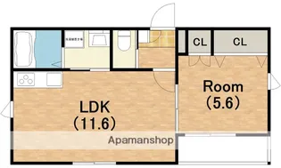メゾンドレーヴ【3階】の間取り