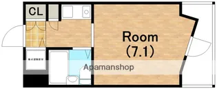リエス天王寺東【104号室】の間取り