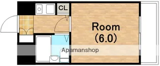 ヴェルデ阿倍野【7階】の間取り