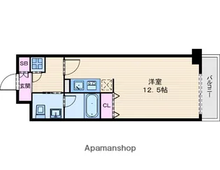 シティヒルズ安堂寺【9階】の間取り