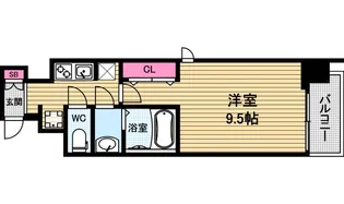 コンフォリア心斎橋EAST【10階】の間取り