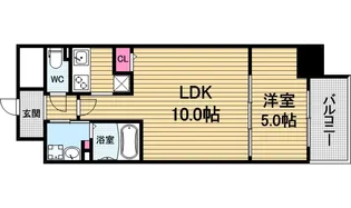 ブリリアントジュネス本町【5階】の間取り