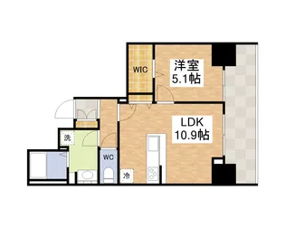 LAZO内久宝寺【0902号室】の間取り