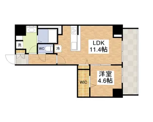 LAZO内久宝寺【0901号室】の間取り