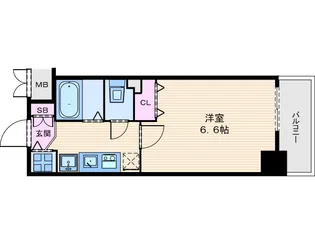 プレサンス中之島公園グラシア【0302号室】の間取り