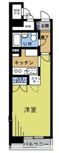 エスリード堂島【208号室】の間取り