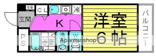 シバヤ中津【4階】の間取り