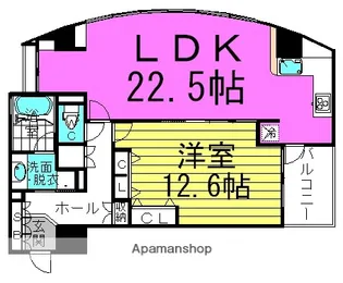 グレンパーク梅田北【12階】の間取り
