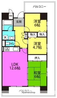 キオプラザ天満橋【8階】の間取り
