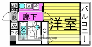 ISM中之島レジデンス【5階】の間取り