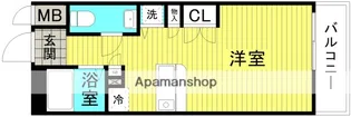 エスリード御堂筋梅田【9階】の間取り