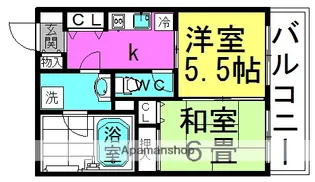 エトワール北梅田【5階】の間取り