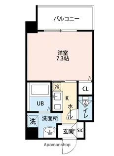 大阪府大阪市福島区福島5丁目【マンション】の間取り
