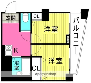 大阪府大阪市淀川区木川東4丁目【マンション】の間取り