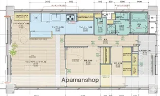 サンハイム中津【4階】の間取り