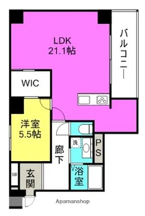 大阪府大阪市北区本庄東3丁目【マンション】の間取り