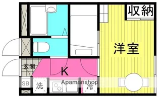 レオパレス天満【1階】の間取り