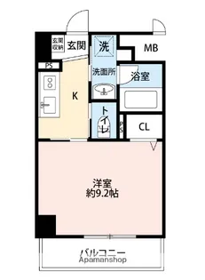 大阪府大阪市北区東天満2丁目【マンション】の間取り