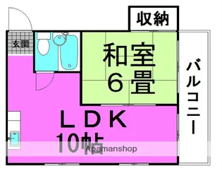 大阪府大阪市北区菅栄町【マンション】の間取り