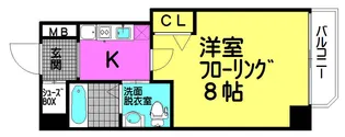 セレニテ梅田北【14階】の間取り