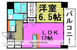 大阪府大阪市北区中津4丁目【マンション】の間取り