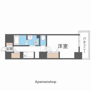 リヴィエール北梅田【9階】の間取り