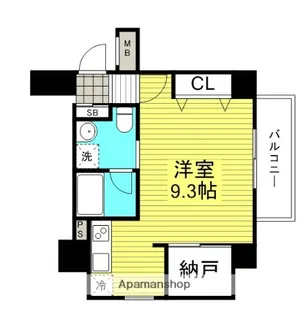 大阪府大阪市北区西天満3丁目【マンション】の間取り