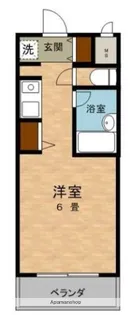 岸辺豊商ハイツⅡ【1階】の間取り