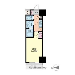 JMFレジデンス大阪福島【13階】の間取り