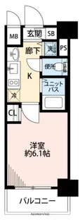 1Kの間取り画像