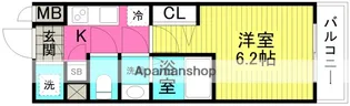 エスリード天神橋筋六丁目【2階】の間取り
