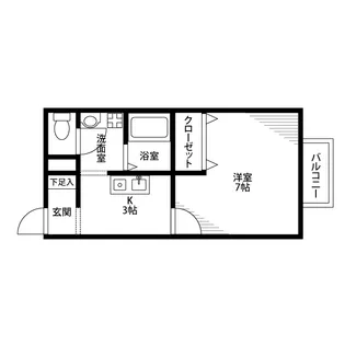 アンプルール MILLE【2階】の間取り