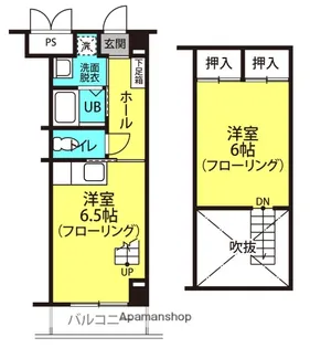大阪府大阪市北区国分寺2丁目【マンション】の間取り