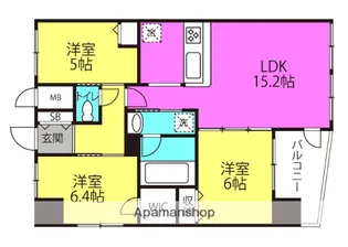 エステムプラザ梅田【5階】の間取り